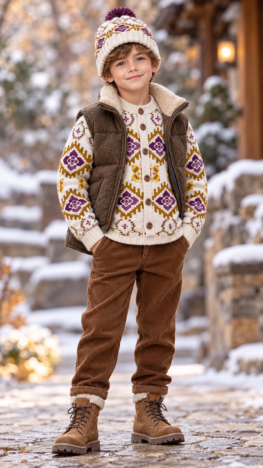 Plum Snowflower — AI fashion concept