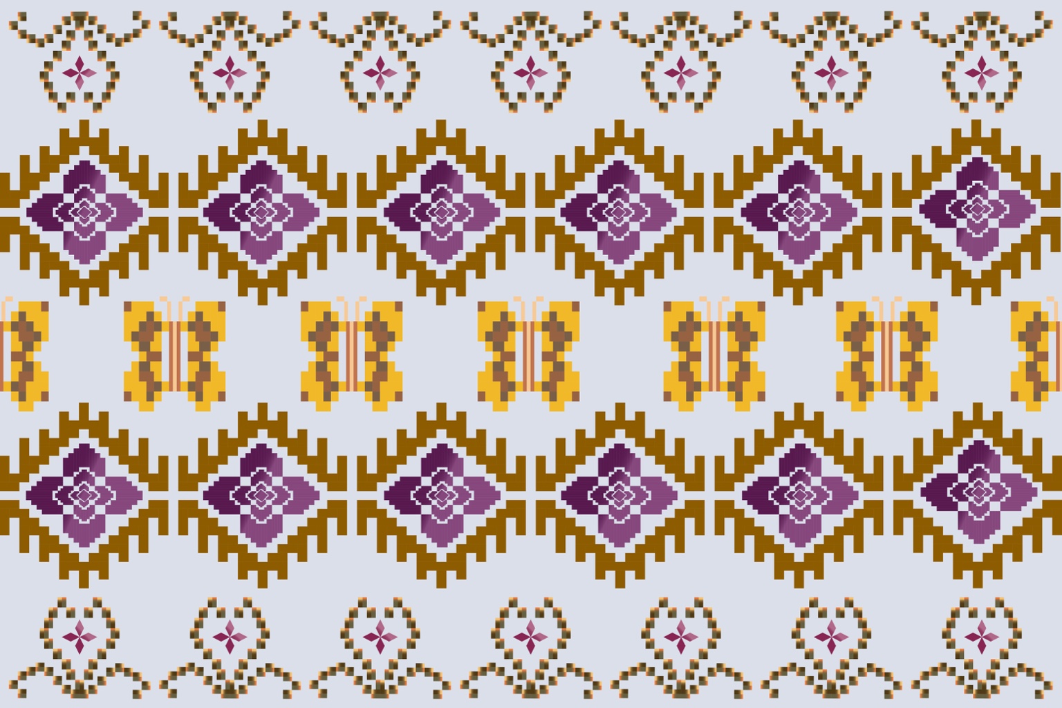 Plum Snowflower — Original pattern