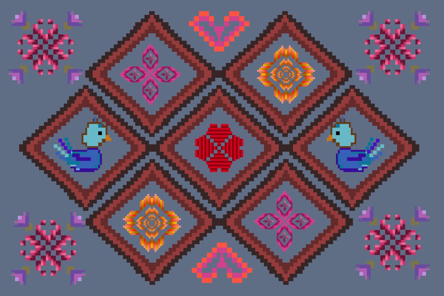 Little Birds, Woven Dreams — Original pattern
