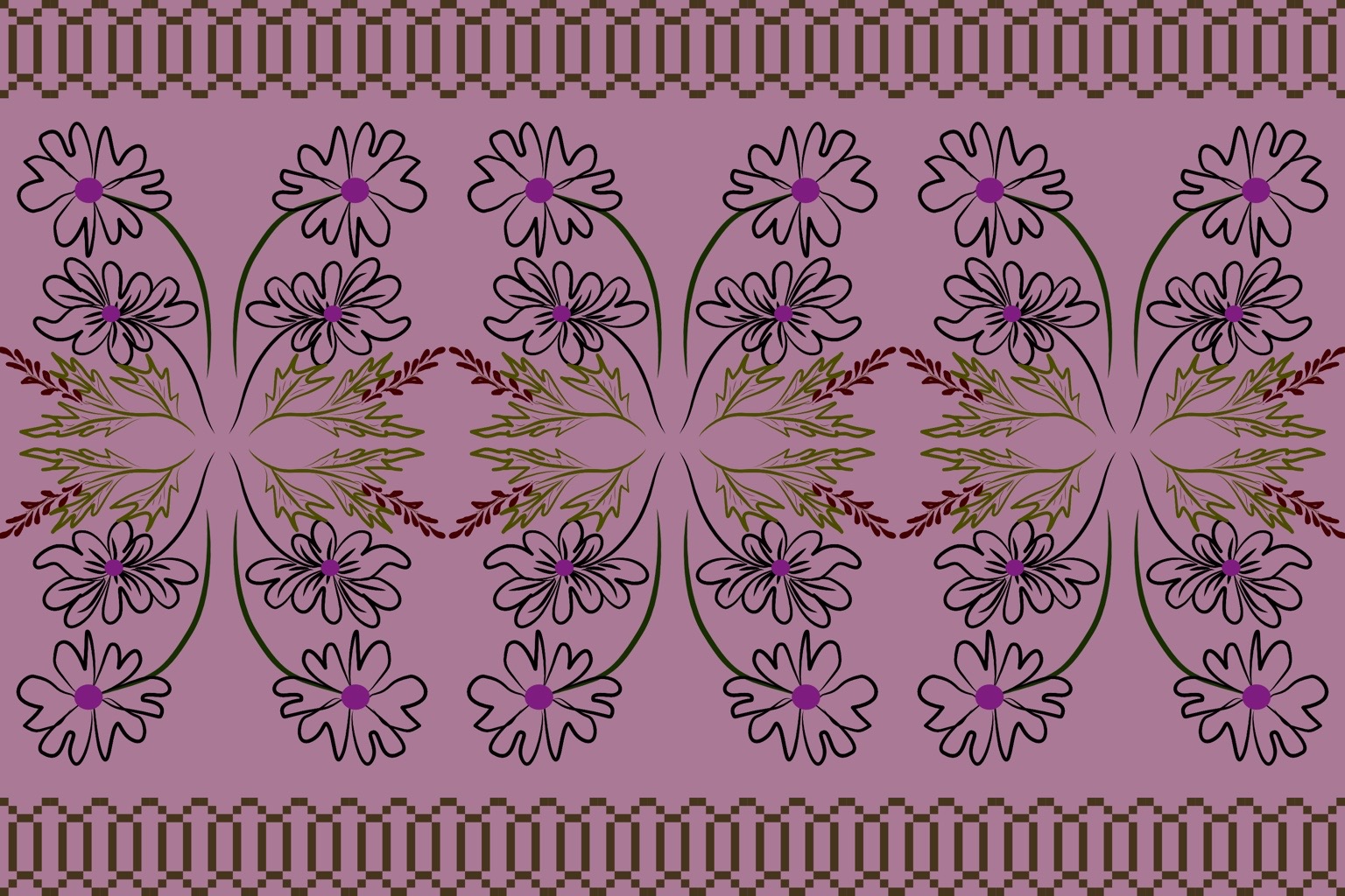 Mauve Botanical — Original pattern