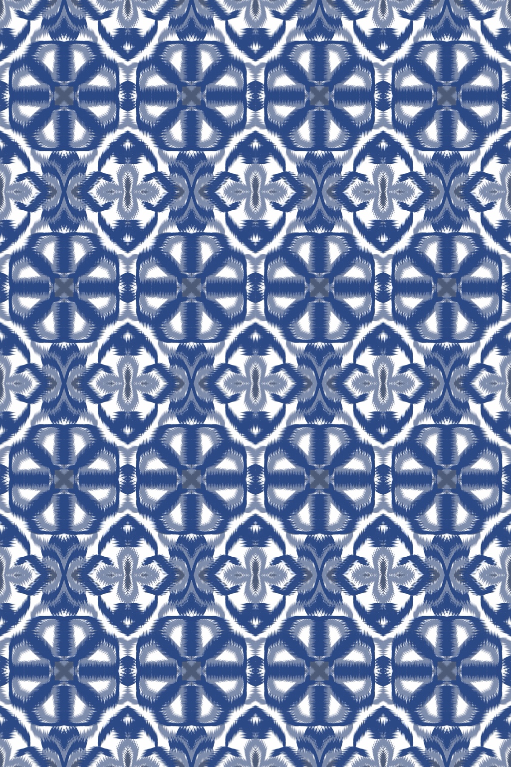 Blue Lattice Ornaments — Original pattern by Rawiwan