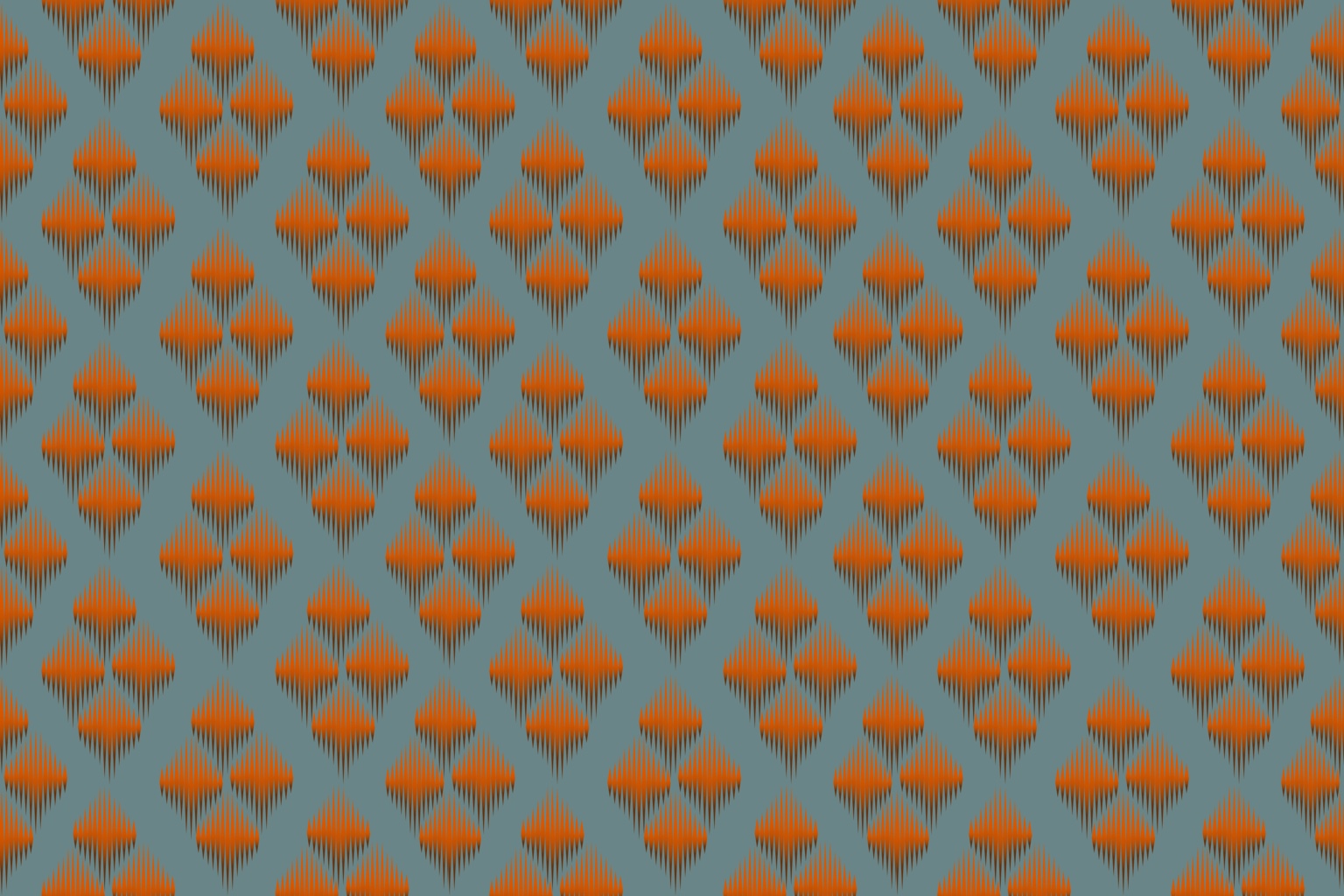 Teal & Tangerine Table — original pattern artwork by Rawiwan