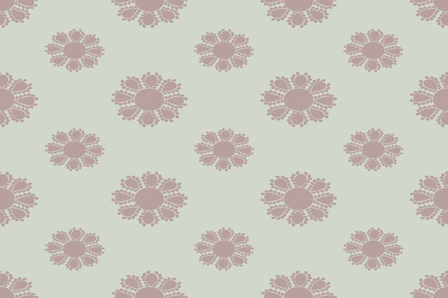 Blush Floral Reading Corner — original pattern artwork by Rawiwan