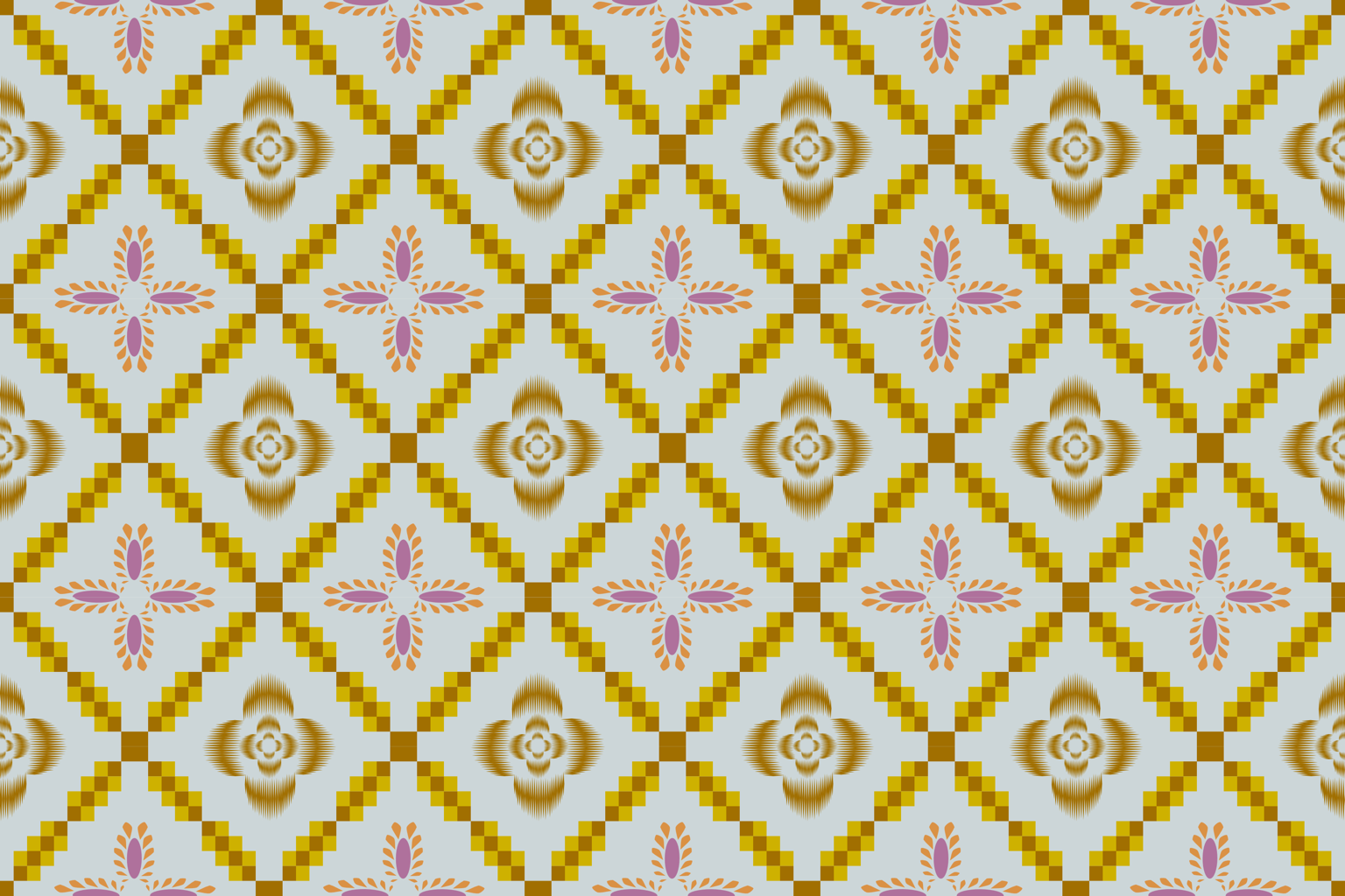 Golden Lattice, original pattern artwork by Rawiwan