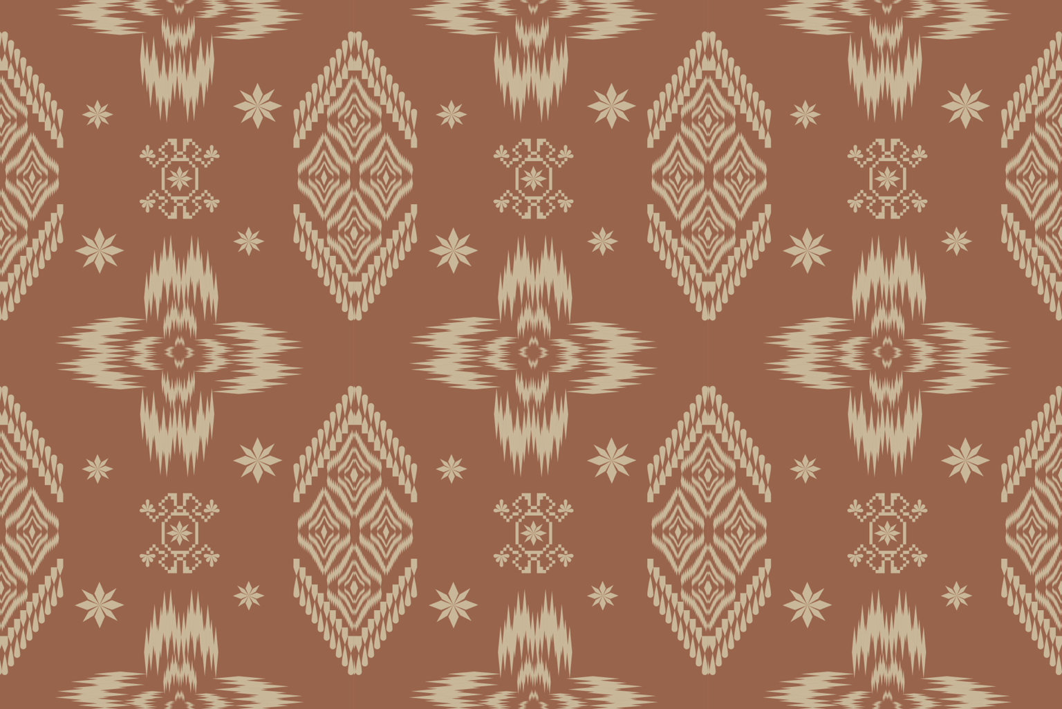 Terracotta Ornamental Medallions — Original pattern by Rawiwan