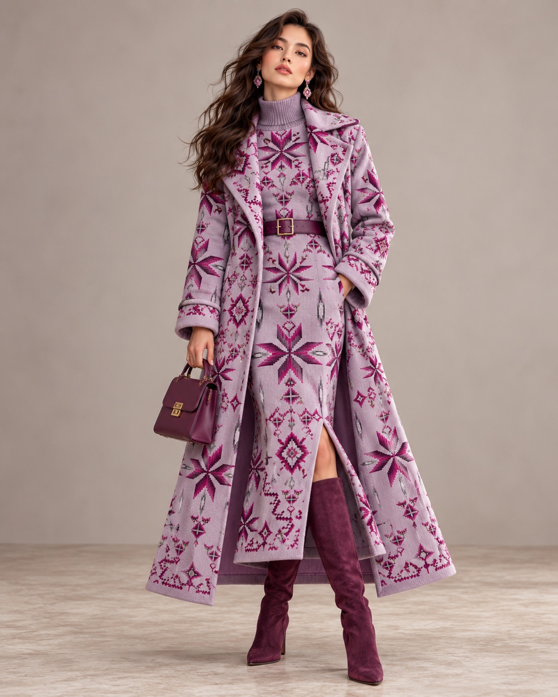 Mauve Starflower — AI fashion concept