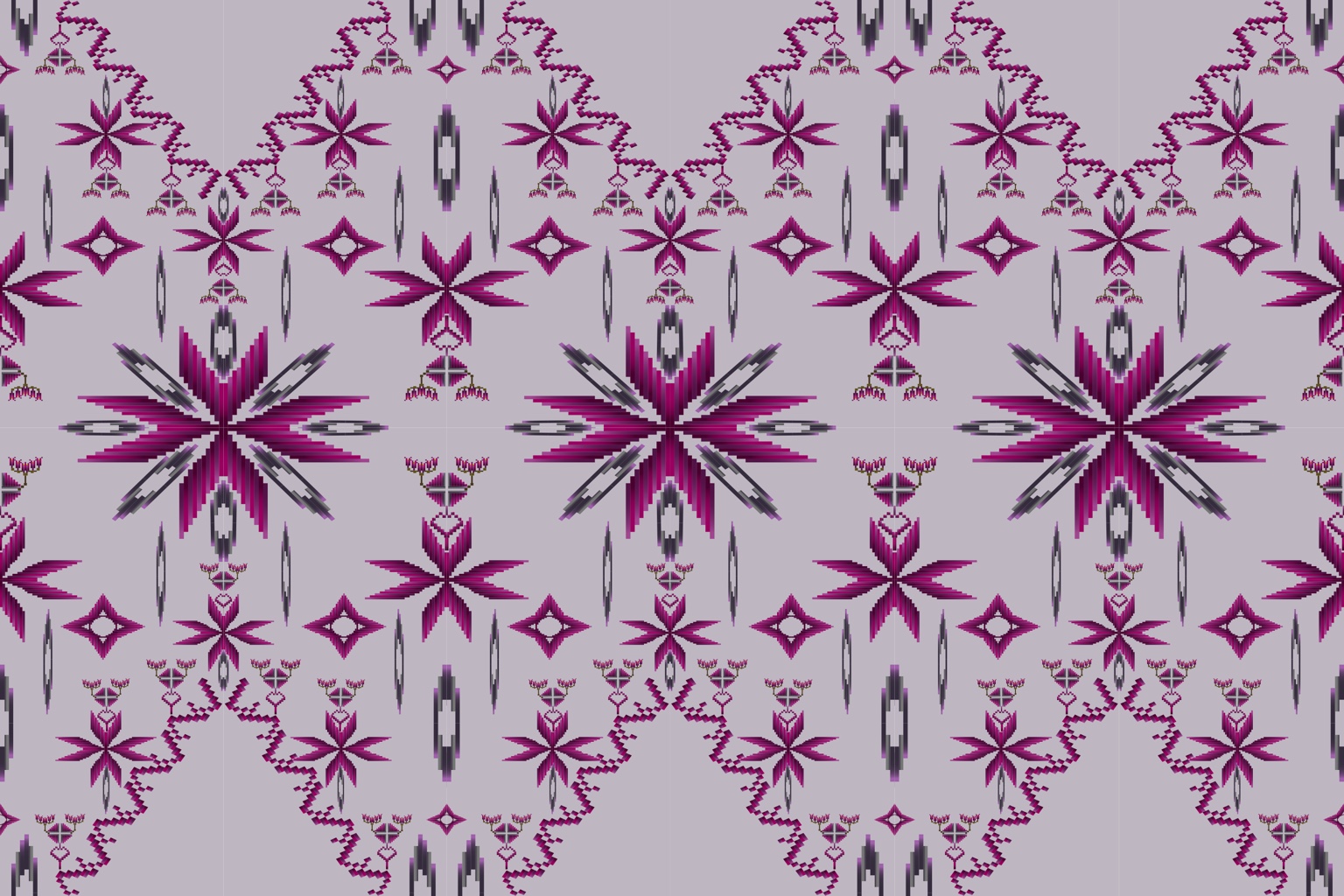 Mauve Starflower — Original pattern