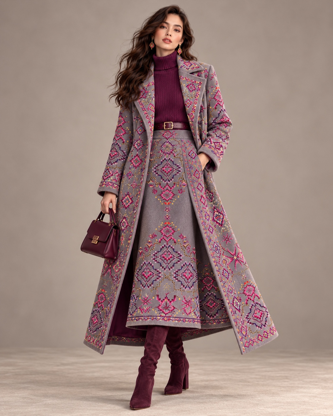Rose Medallion — AI fashion concept
