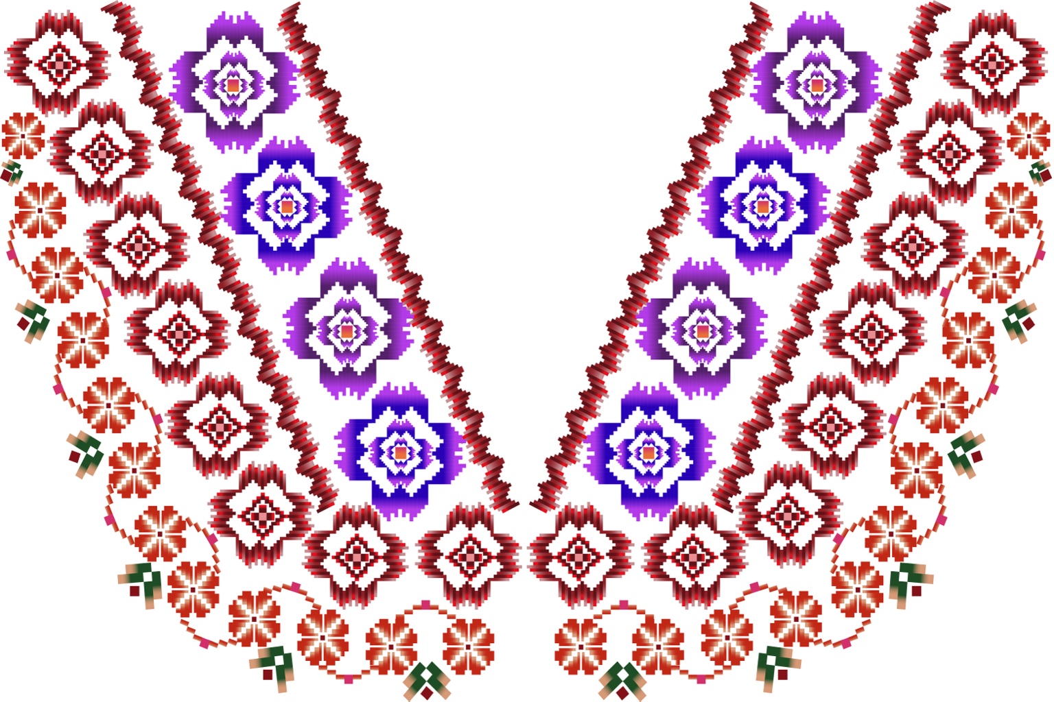 Crimson Garland — Original pattern