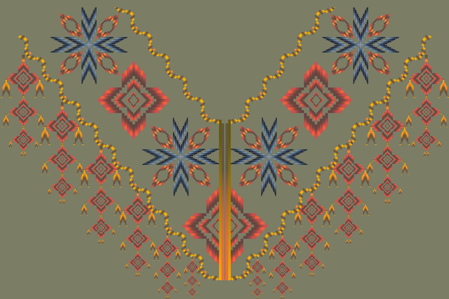 Olive Festival — Original pattern
