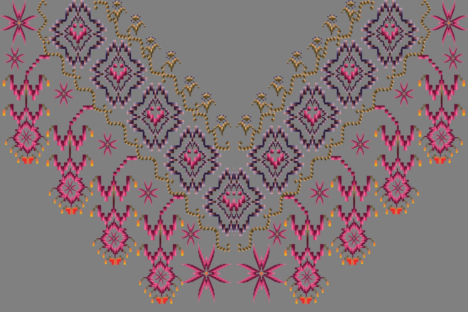 Grey Rose Cascade — Original pattern