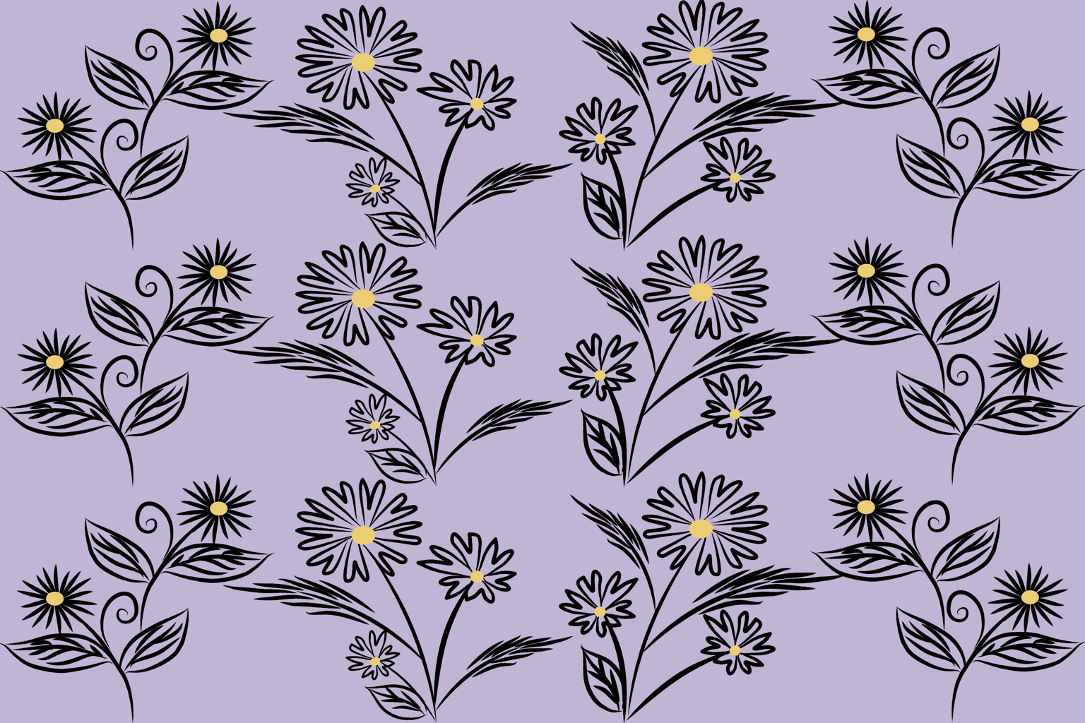Lavender Wildflower — Original pattern