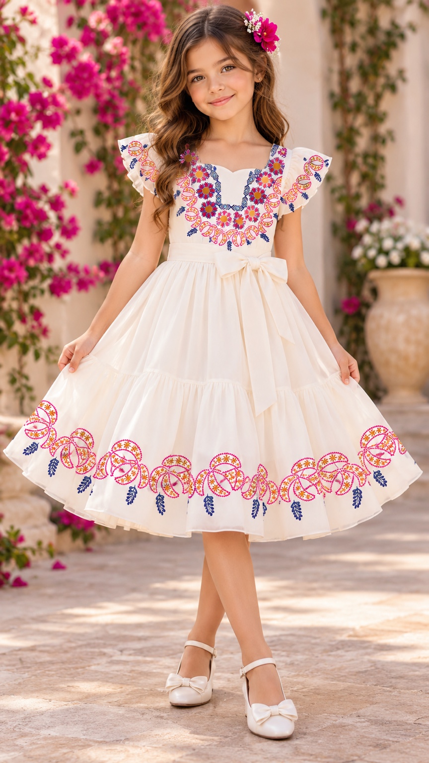 Petal Garland — AI fashion concept · Girlswear
