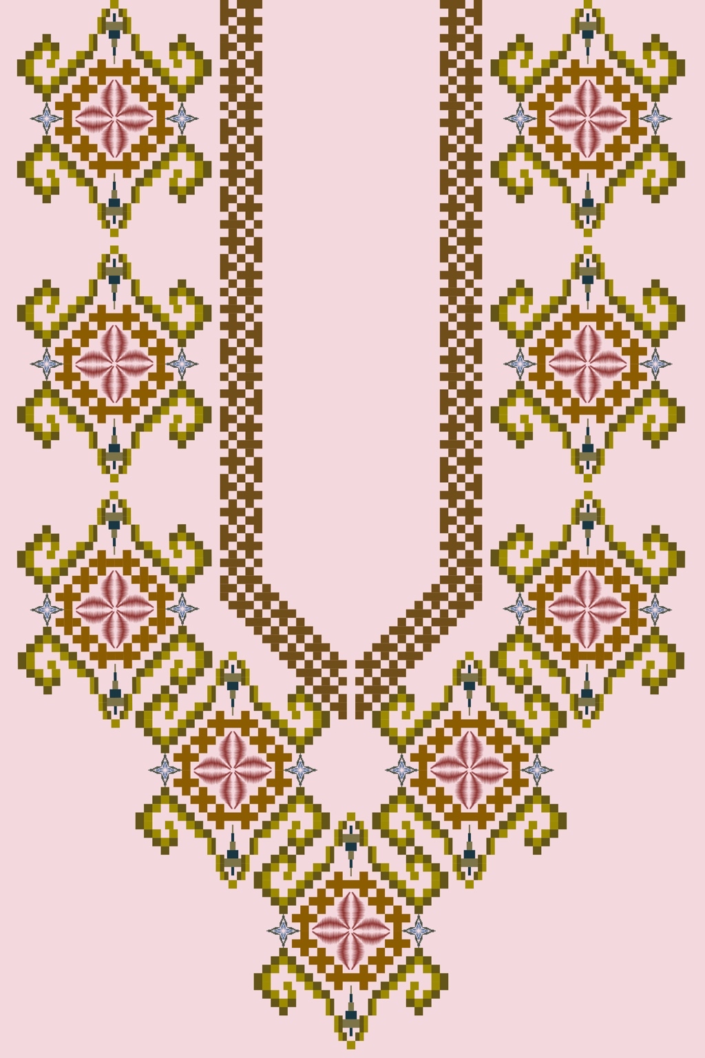 Rose Diamond Neckline — Original pattern