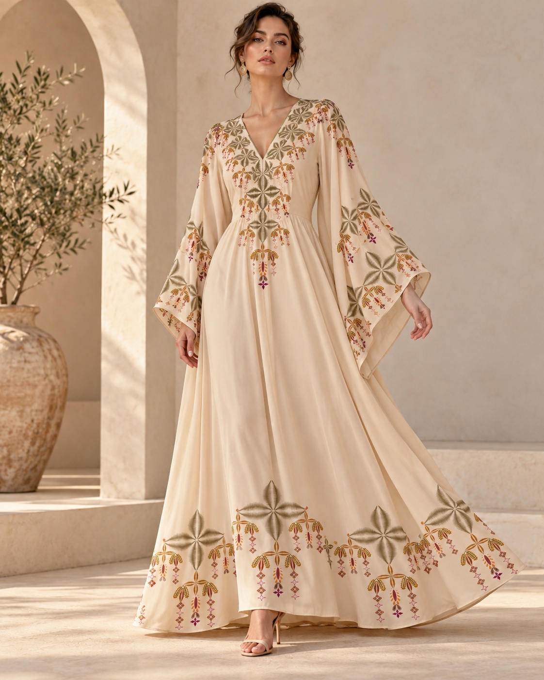 Olive Hanging Garden — AI-generated fashion concept