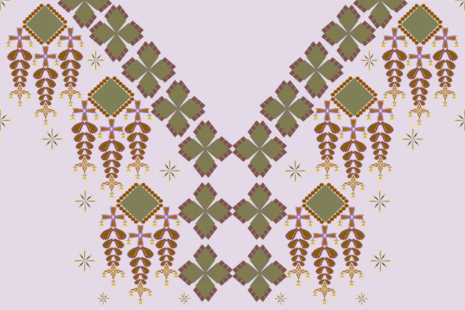 Lavender Olive Diamonds — Original pattern